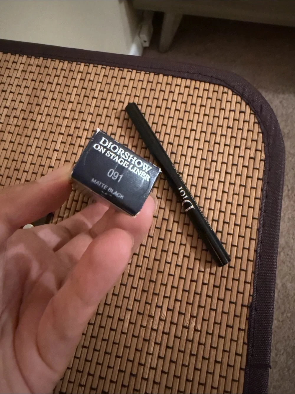 Dior Diorshow On Stage waterproof Eyeliner — matte Black
